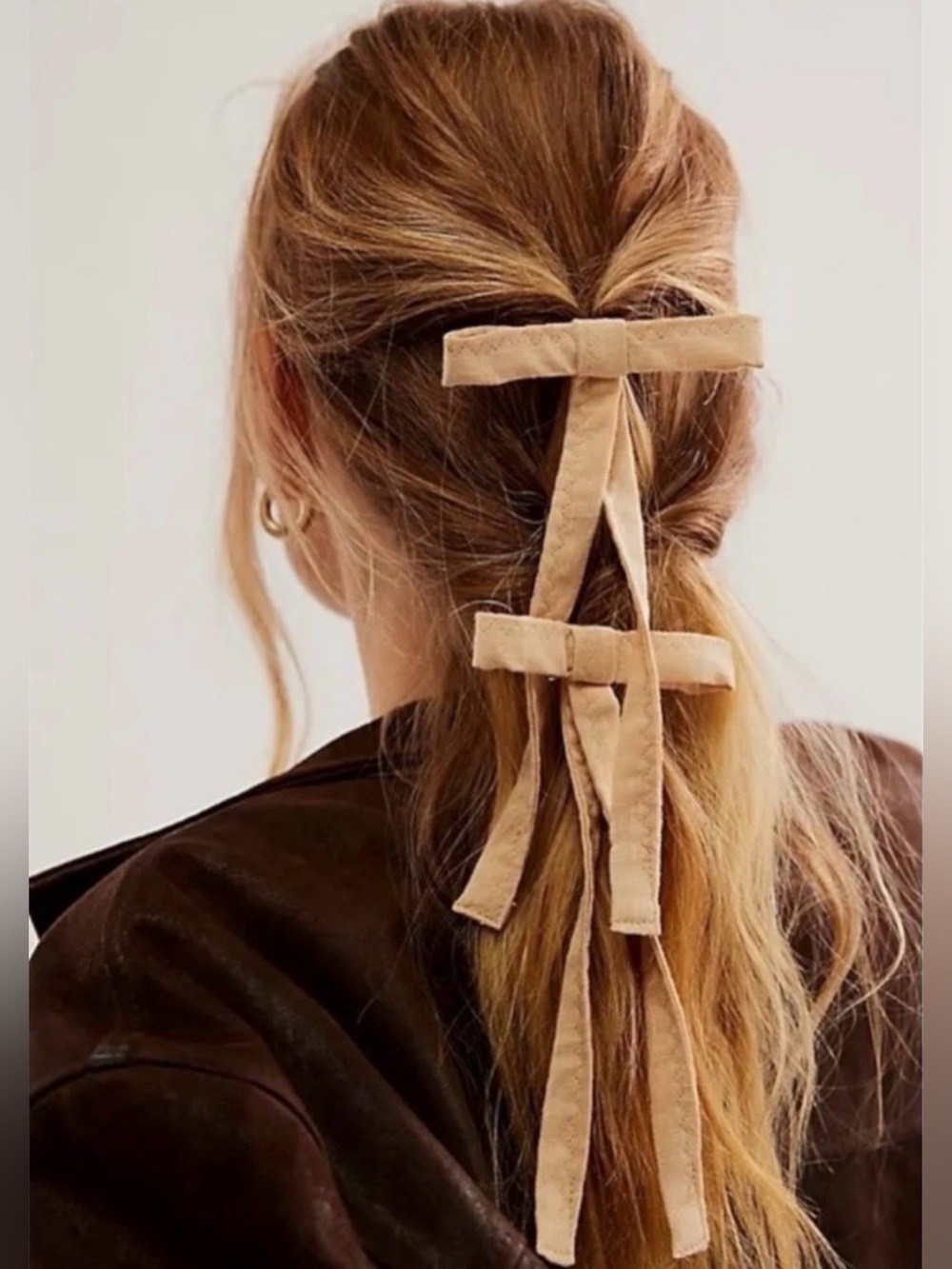 Free People Cutie Pie Dainty Ethereal Coquette Bow Hair Clips